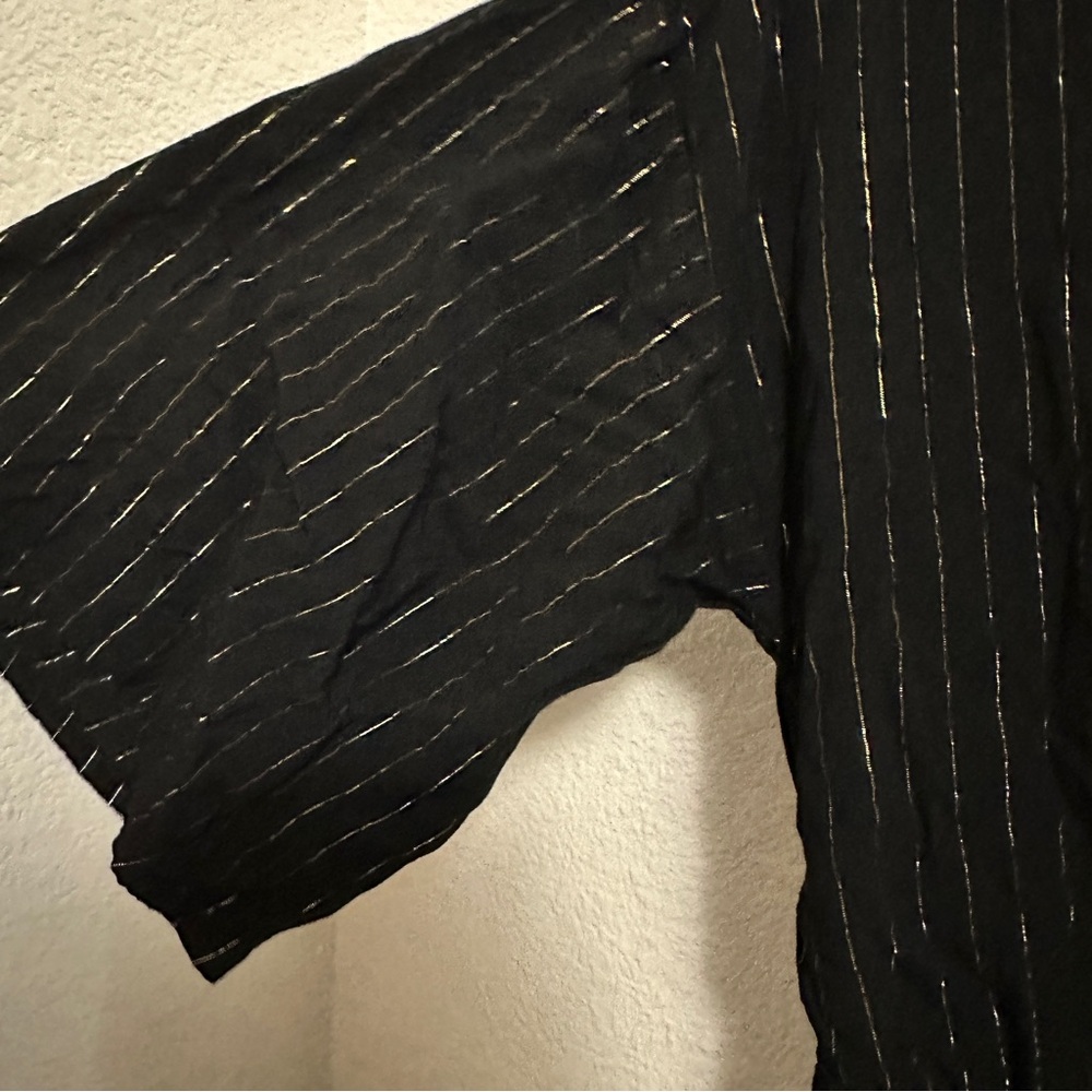 Lenni the Label Black Jumpsuit Gold Stripes‎ Sz Medium - Picture 5 of 12